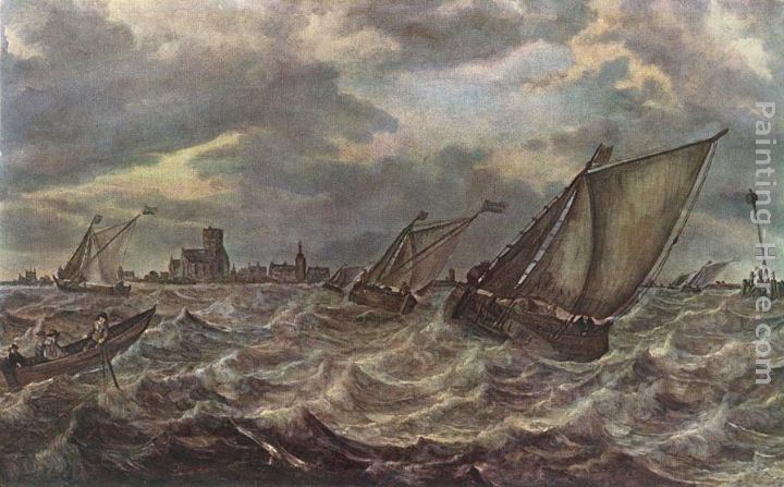 Abraham van Beyeren Rough Sea